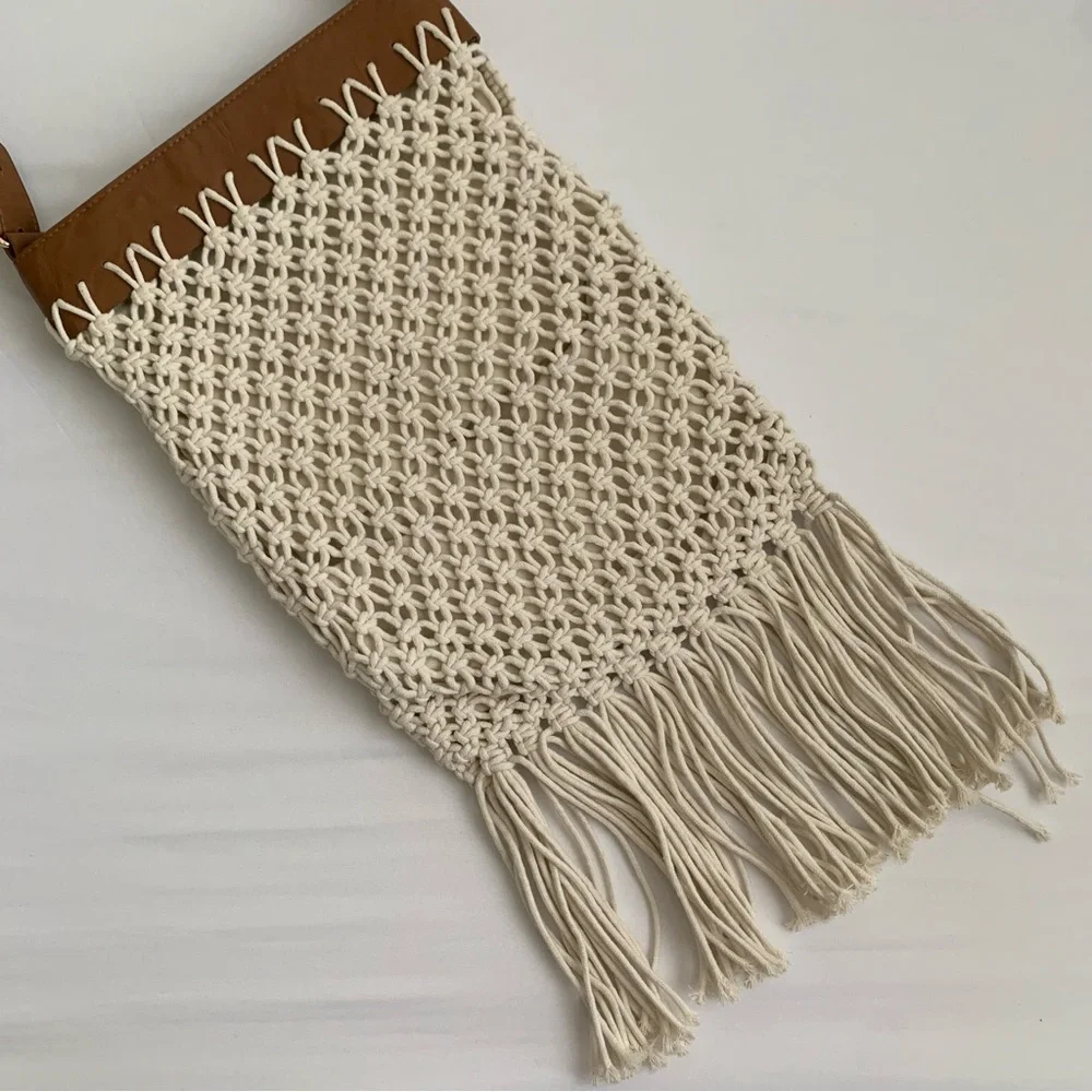 INC Macrame Crossbody